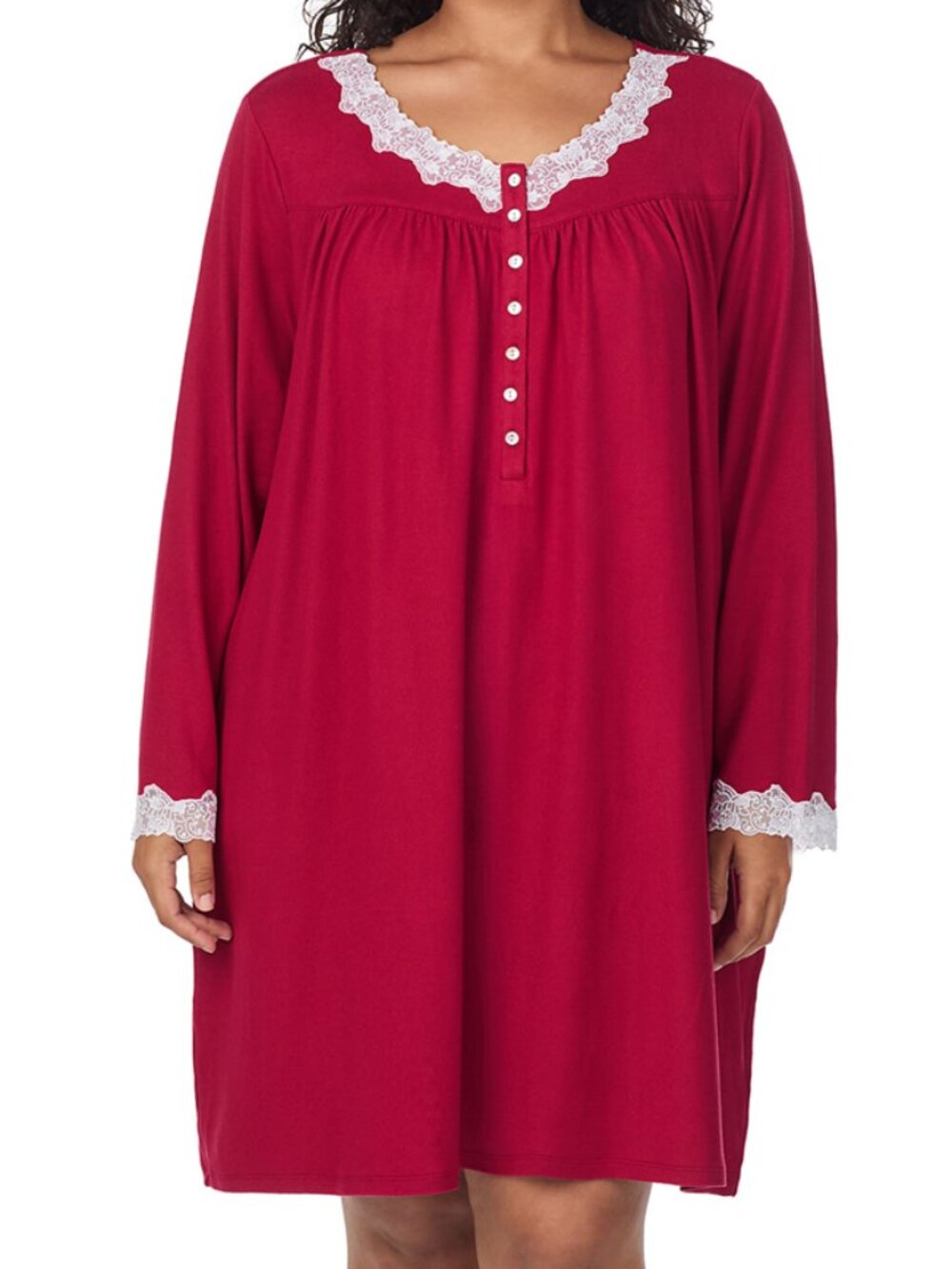Eileen West Plus Size Dream Sweater Knit Nightgown